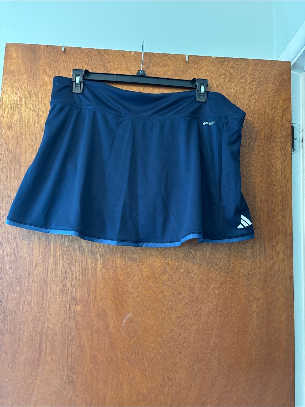 adidas Navy Blue Athletic Skirt with Built-In Shorts - Picture 3 of 5